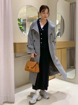 「アイテム（ハンドバッグ）」を使った、Etsukoさん（レディース・165cm・40代）の冬コーディネート