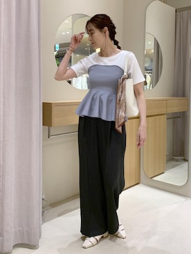 「VIS（ビス）のアイテム」を使った、Etsukoさん（レディース・165cm）の春コーディネート