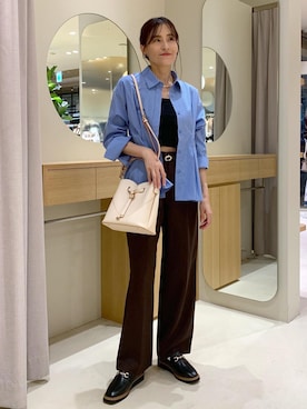 「アイテム（キャミソール）」を使った、Etsukoさん（レディース・165cm・40代）の秋コーディネート