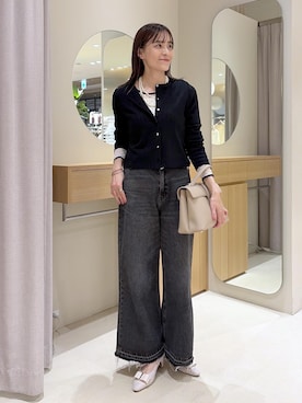 「VIS（ビス）のアイテム（トップス）」を使った、Etsukoさん（レディース・165cm）の春コーディネート