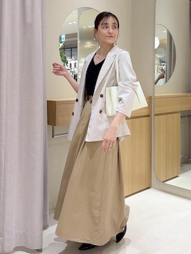 「POLO BCS（ポロ ビーシーエス）のアイテム」を使った、Etsukoさん（レディース・165cm）の春コーディネート