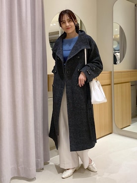 「アイテム（パンプス）」を使った、Etsukoさん（レディース・165cm）の秋コーディネート