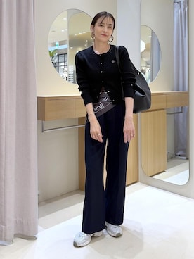 「VIS（ビス）のアイテム（トップス）」を使った、Etsukoさん（レディース・165cm）の秋コーディネート
