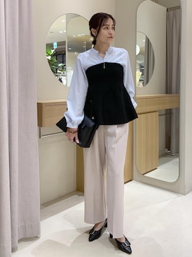 「Juze（ジュゼ）のアイテム」を使った、Etsukoさん（レディース・165cm）の冬コーディネート