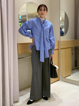 「アイテム（キーホルダー）」を使った、Etsukoさん（レディース・165cm・40代）の冬コーディネート