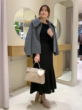 「アイテム（キーホルダー）」を使った、Etsukoさん（レディース・165cm・40代）の秋コーディネート
