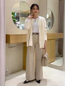 「アイテム（ファッション雑貨）」を使った、Etsukoさん（レディース・165cm・40代）の秋コーディネート