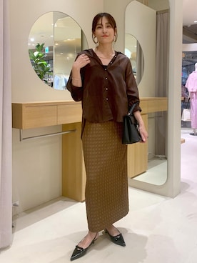 「アイテム（スカート）」を使った、Etsukoさん（レディース・165cm・40代）の夏コーディネート