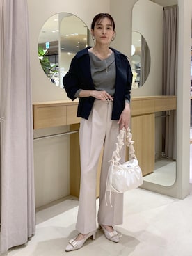 「Juze（ジュゼ）のアイテム」を使った、Etsukoさん（レディース・165cm）の冬コーディネート