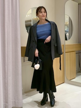 「アイテム（財布/小物）」を使った、Etsukoさん（レディース・165cm・40代）の秋コーディネート