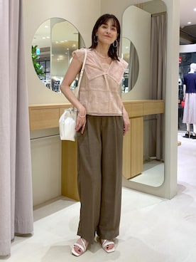 「アイテム（ピアス（両耳用））」を使った、Etsukoさん（レディース・165cm・40代）の夏コーディネート