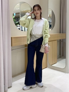 「VIS（ビス）のアイテム（アクセサリー）」を使った、Etsukoさん（レディース・165cm）の冬コーディネート