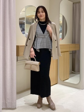 「アイテム（ワンピース）」を使った、Etsukoさん（レディース・165cm・40代）の秋コーディネート