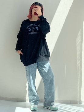 「アイテム（スウェット）」を使った、siomiさん（レディース・167cm）の夏コーディネート