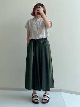 「大きいサイズレディースファッション」｜siomiさん（レディース・167cm）の夏コーディネート