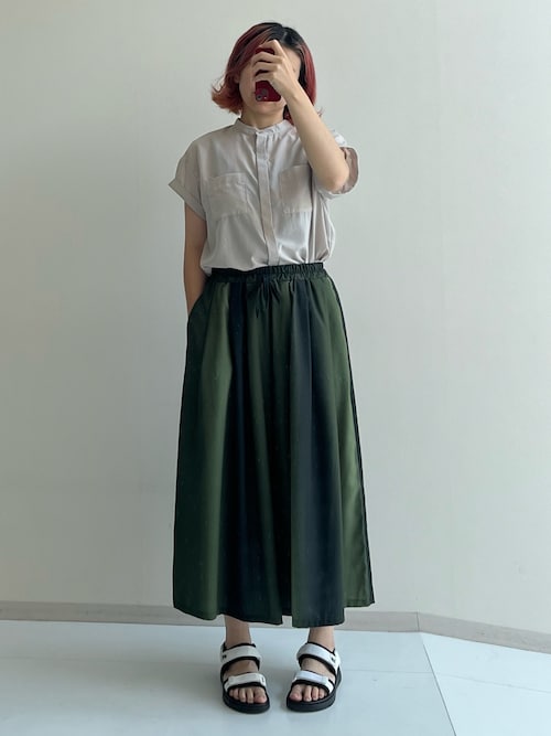大きいサイズ＞ グラデーションガウチョパンツ【コーディネートID
