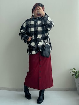 「nissen（ニッセン）のアイテム」を使った、siomiさん（レディース・167cm）の冬コーディネート