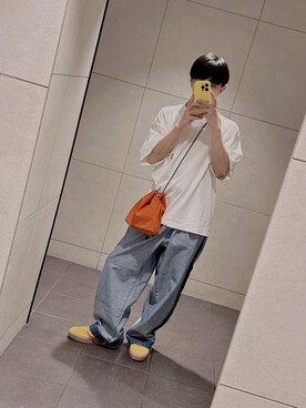「ONCILY（オンシェリー）のアイテム（トップス）」を使った、littledaifashionさん（メンズ・158cm）の夏コーディネート
