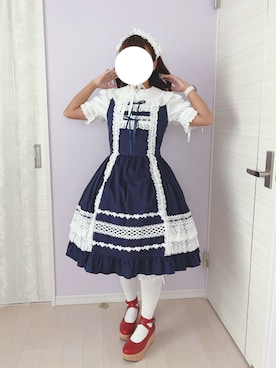 「アイテム（ヘアバンド）」を使った、ももたみさん（レディース・146cm）の秋コーディネート