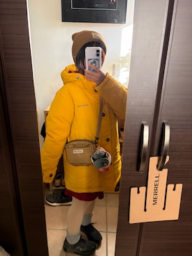 「On（オン）のアイテム」を使った、ももたみさん（レディース・146cm）の冬コーディネート