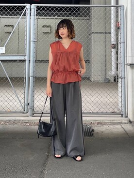 河野楓佳さん（レディース・157cm）の夏コーディネート