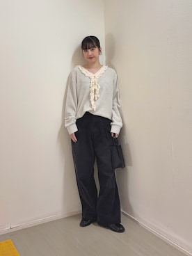 河野楓佳さん（レディース・157cm）の春コーディネート