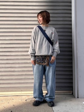 「アイテム（その他小物）」を使った、河野楓佳さん（レディース・157cm）の秋コーディネート