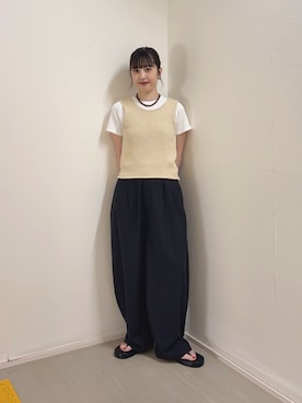 河野楓佳さん(レディース・157cm)の夏コーディネート