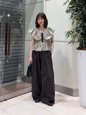河野楓佳さん(レディース・157cm)の春コーディネート