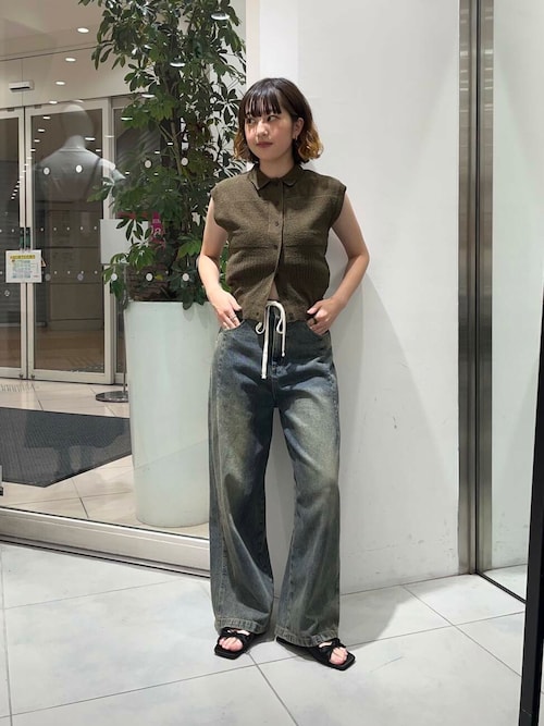 『2サイズ展開』ドローストリングデニム