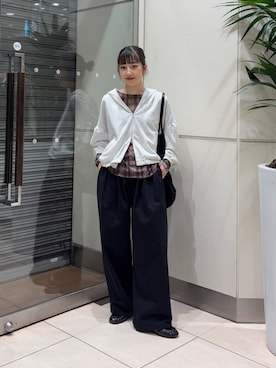 河野楓佳さん(レディース・157cm)の秋コーディネート