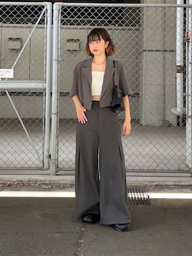 「アイテム（その他アウター）」を使った、fuurikooさん（レディース・157cm）の夏コーディネート