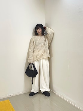 河野楓佳さん（レディース・157cm）の冬コーディネート