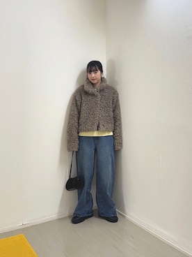 河野楓佳さん（レディース・157cm）の冬コーディネート