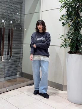 河野楓佳さん（レディース・157cm）の冬コーディネート