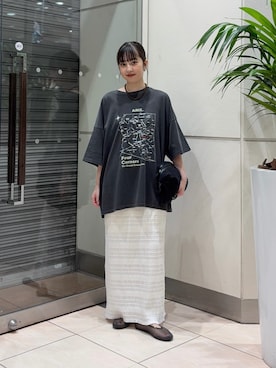河野楓佳さん(レディース・157cm)の夏コーディネート