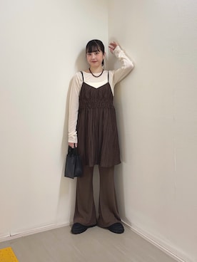 河野楓佳さん（レディース・157cm）の春コーディネート