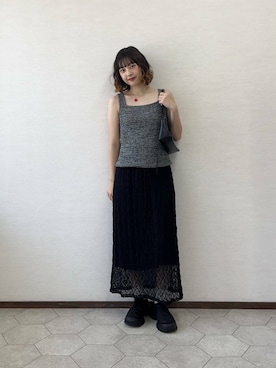 河野楓佳さん（レディース・157cm）の夏コーディネート