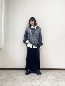 「アイテム（財布）」を使った、河野楓佳さん（レディース・157cm）の秋コーディネート