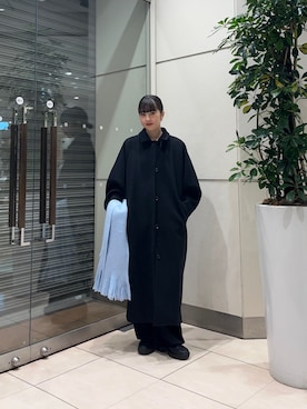 「ベロア」｜河野楓佳さん（レディース・157cm）の冬コーディネート