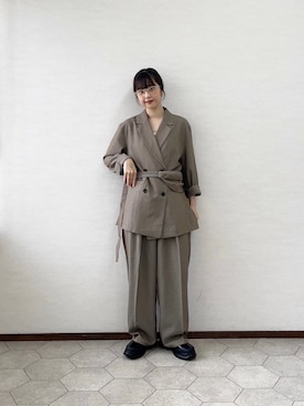 「アイテム（ジャケット/アウター）」を使った、fuurikooさん（レディース・157cm）の夏コーディネート