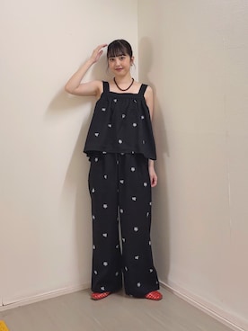 河野楓佳さん(レディース・157cm)の夏コーディネート