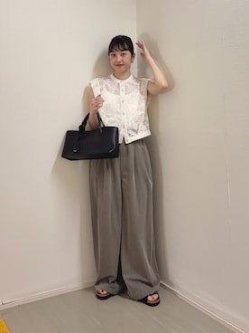 河野楓佳さん(レディース・157cm)の夏コーディネート