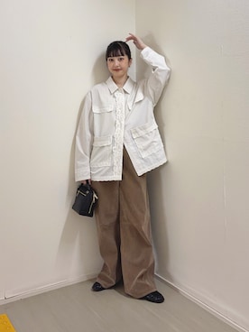 河野楓佳さん(レディース・157cm)の秋コーディネート
