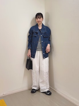 河野楓佳さん（レディース・157cm）の春コーディネート