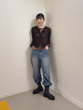 河野楓佳さん(レディース・157cm)の秋コーディネート
