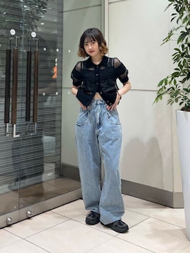 「アイテム（バングル/リストバンド）」を使った、fuurikooさん（レディース・157cm）の夏コーディネート