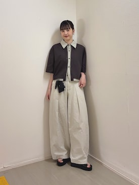 河野楓佳さん(レディース・157cm)の夏コーディネート