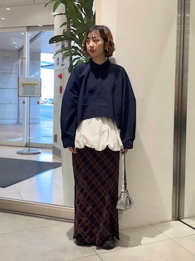 河野楓佳さん（レディース・157cm）の冬コーディネート