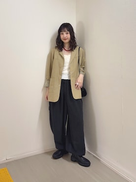 河野楓佳さん(レディース・157cm)の秋コーディネート